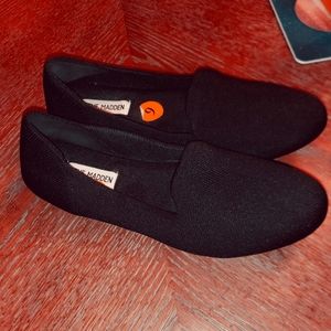 Steve madden black slip on flats size 9